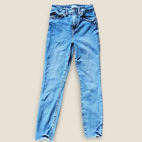 Good American Sky Blue Skinny Jeans Size 2/26 - Picture 1 of 3